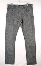 Baldwin The Henley Classic Slim Pants Mens 34 Gray Marl Japanese Fabric USA Made