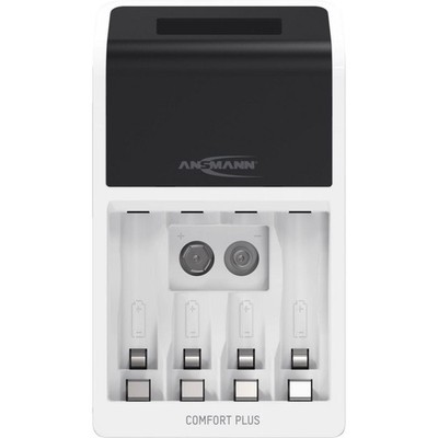 ANSMANN 1001-0094 NIBC-COMFORTPLUS-EU-CB Akku-Ladegerät Schwarz/Weiß