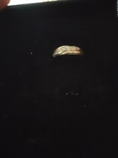 Echtgold DAMEN RING Gr 52 mit  1 Diamant Zeitlos