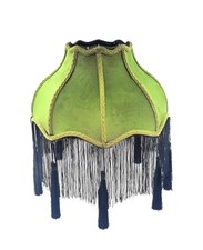 Shade with Tassel and Fringe, Victorian Lamp Shade 5.5