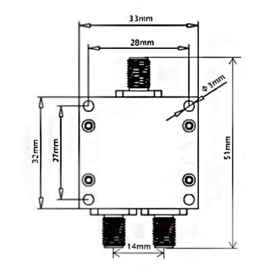 2000-8000MHz 2-Way RF Power Splitter 5.8G 2-8G Combiner with DC Block Wifi Sma - Image 3 of 4