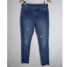 NYDJ Samantha Slim Jeans Made in USA Solid Denim Women Size 6