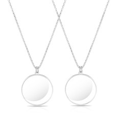 5X Magnifying Glass Necklace Vintage Magnifying Glass Pendant Necklace Monocl...