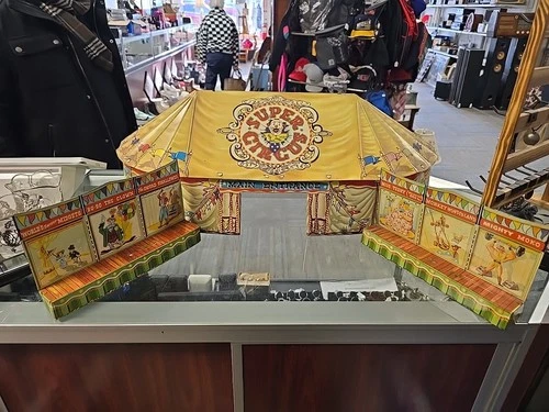 Marx Super Circus Tent 1950s Tin Toy Lithograph Vintage RARE ~ Circus