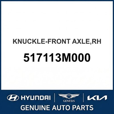 2008-2014 Hyundai Genesis Achsschenkel - Vorderachse OEM Neu 517113M000