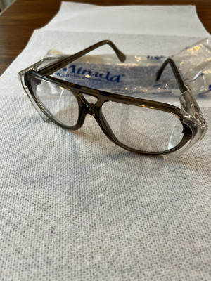 NOS US Safety Mirada Glasses COMPL Sierra Gray 60-VF-MED POLY 2 Clear Lens