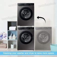 Set Washer Dryer Stacking Kit Adjustable Universal for 24-29 in w/ Ratchet Strap