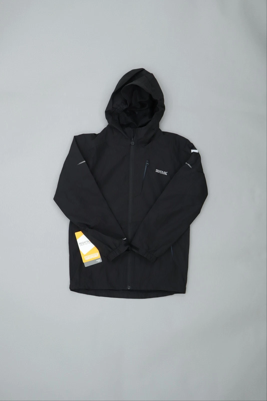 Regatta Kids Black Mid-Length Regular Hooded Jacket Size 11/12 Yrs