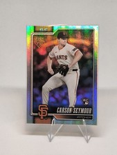 2026 Topps Series 1 Baseball Carson Seymour RC Rainbow Foil Giants #112