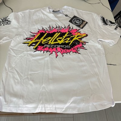 Hellstar Men's T-Shirt Large white records | eBay