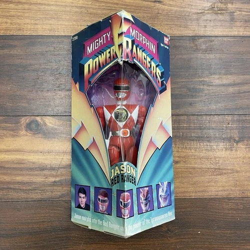 Vintage 1993 Mighty Morphin Power Rangers 8" Jason Red Ranger Action Figure NIB