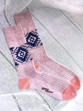 Kapital Product Pink/Navy Unique pattern Soft Socks NWOT - Unisex