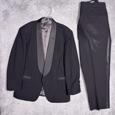 Christian Dior Tuxedo Mens 42R Shawl Lapel Formal Wedding Dinner Suit Set