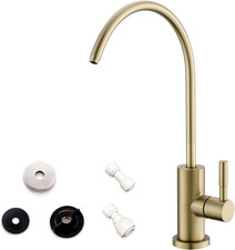 Drinking Water Faucet for Kitchen Sink, Gold Kitchen Water Filter Faucet Stainle