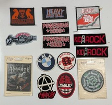 14 Lot Vintage Rock Metal Punk Band Logo Embroidered Sew-on Iron-on Patches