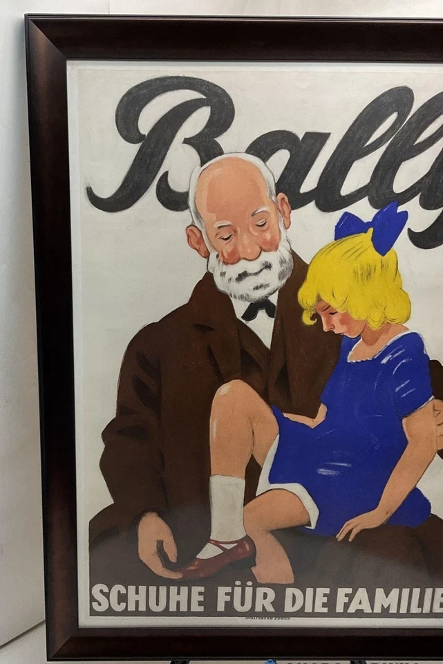 Póster De Colección Bally Abuelo e Hija Publicidad Arte Colgante de Pared 59"x 44" Foto 2 de 4