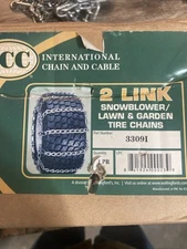 ICC international chain & cable 2 link snowblower lawn & Garden tire chain 3309I