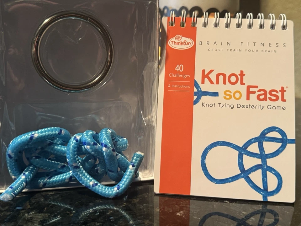 VGUC! Knot So Fast Tying Dexterity Game 40 Brain Challenges (Thinkfun, 2014) - Image 2 of 4