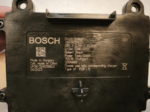 Bosch Indego Ersatzteil Akku 2,3 Ah 18V-41,4 Wh- XS300