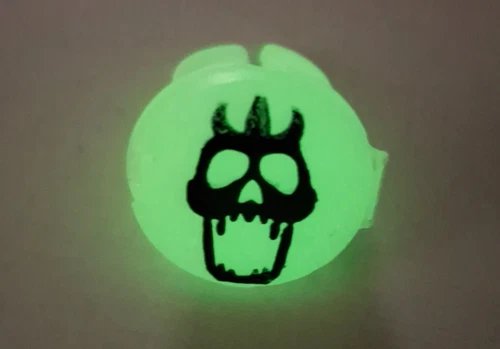 Vintage Glow in the Dark 1983 He-Man MOTU Skeletor Tri Klops Trap Jaw Ring Part