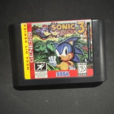 Sonic the Hedgehog 3 Sega Genesis Authentic Cartridge Only Mega Hit Series