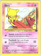 Abra 49/82 Common Team Rocket Unlimited Vintage WotC LP