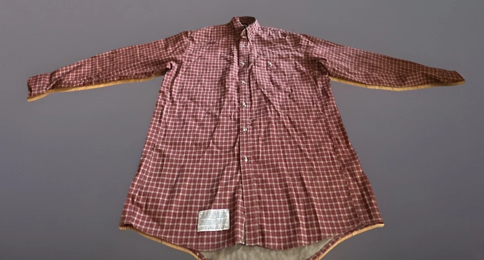 Bulwark Protective Apparel Men’s XL Plaid Button Down Flame Resistant Work Shirt - Image 2 of 4