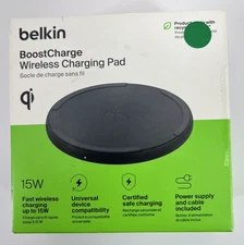 Belkin Wireless Charging Pad 15W - Qi Charger, Charging Station - Black