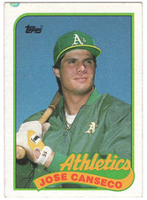 SUPER RARE 1 of 1🔥Jose Canseco 1989 Topps #500 Error Card Cutoff Stats Color