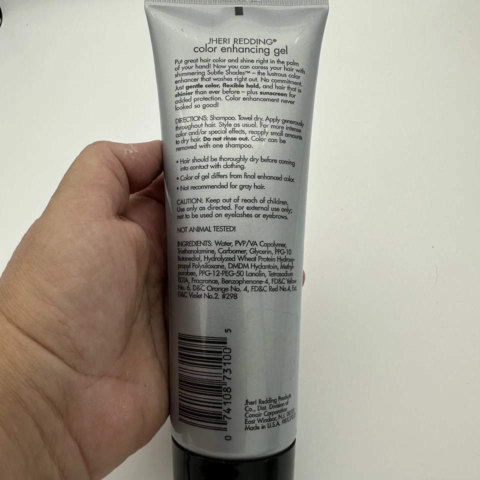 Gel realzador de color vintage tonos sutiles Jheri Redding. 8 OZ. Castaño rojizo Foto 3 de 3