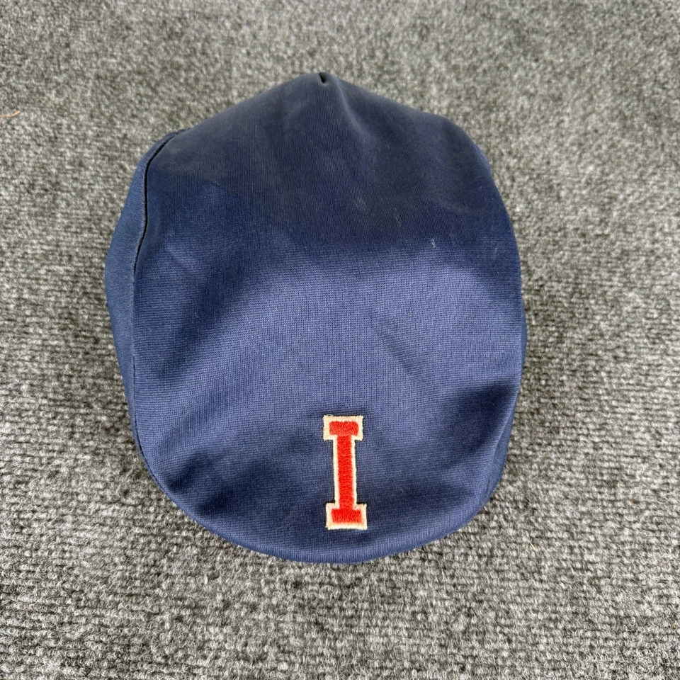 Vintage Illinois Fighting Illini Flat Cap Snapback Union Made University - Image 2 of 4