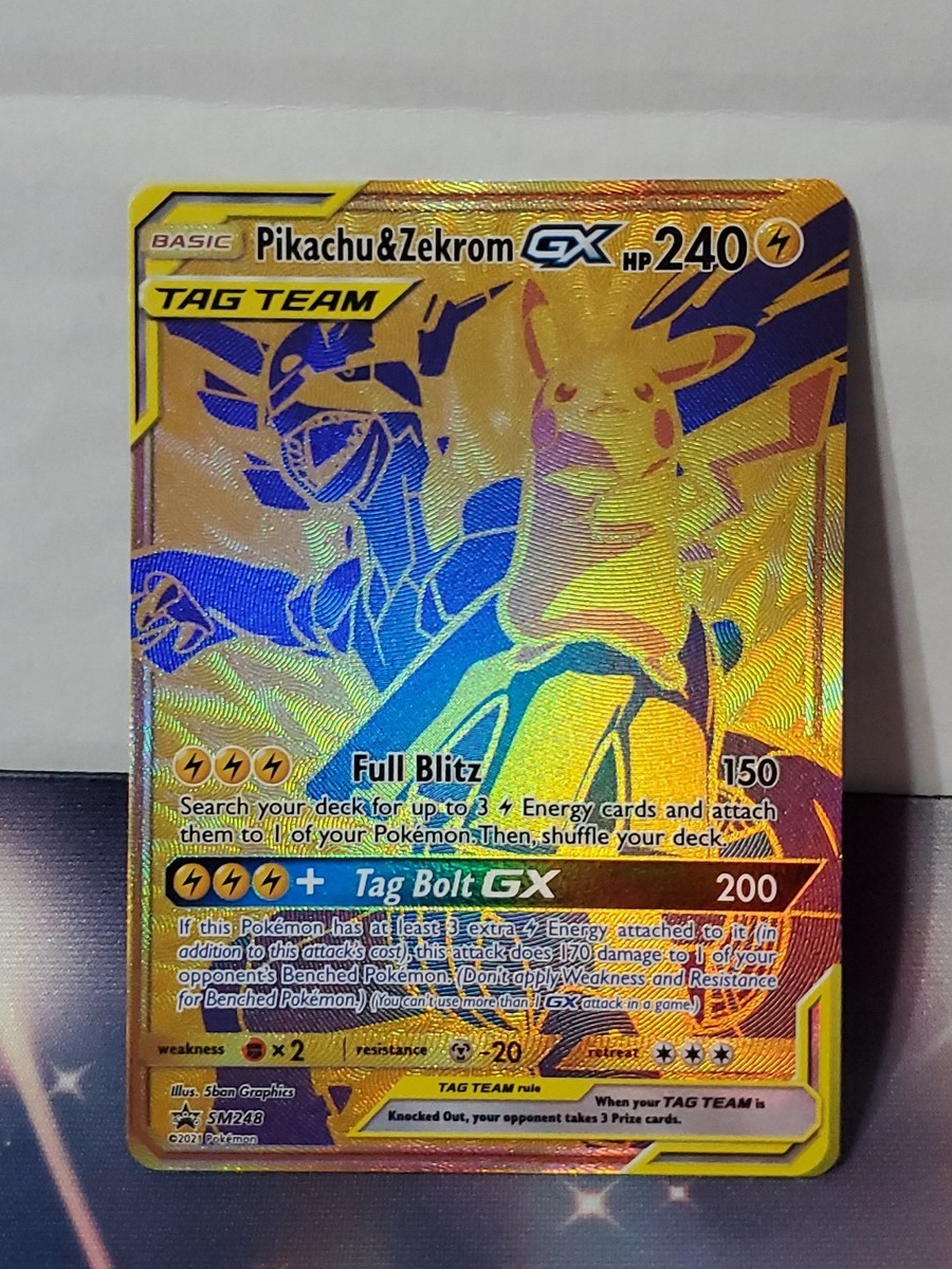🔥 Pikachu & Zekrom GX SM248 Sm Holo NM Black Star Promo 💥 | eBay