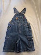 VTG POOH Bib Overalls Youth Sz 14 Winnie the Pooh Embroidered 90s J189