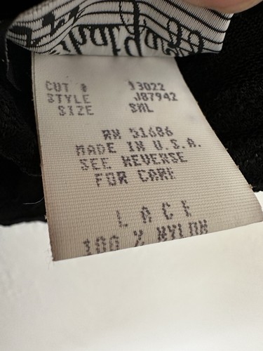 Vtg All That Jazz Black Dress Womens S Black Lace Midi Goth Witchcore Dark Fairy - Picture 9 of 10