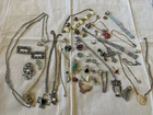 Lot Of Vintage Costume Jewelry, Some Wearable, Junk, Craft, Repair, Owls