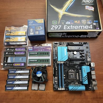 Z97 Extreme4 Motherboard Bundle I5-4460 Cpu Ram Atx Gaming Pc Build Kit High
