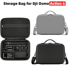 Large Capacity Shoulder Storage Bag for DJI Osmo Action 6 PU Carrying Case