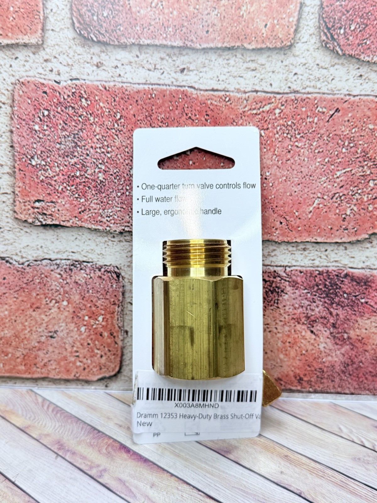 Dramm 114960 036434 4 Heavy-Duty Brass Shut-Off Valve, Single New Fast Free Ship