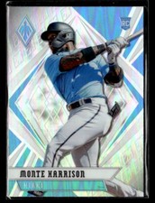 2021 Panini Chronicles #6 Monte Harrison Phoenix Holo Card Miami Marlins