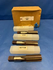 Drillco Cutting Tools 20A208FS 1-1/8" - 12 Hand Taps 3 Pcs Set