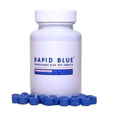 Rapid Blue Dissolvable Blue Dye Tablets for Toilet Leak Detection & Drug Test