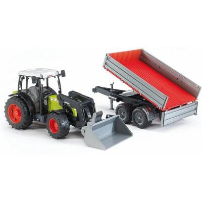 Bruder Claas Nectis 267F mit Frontlader & Kippanhänger 02112