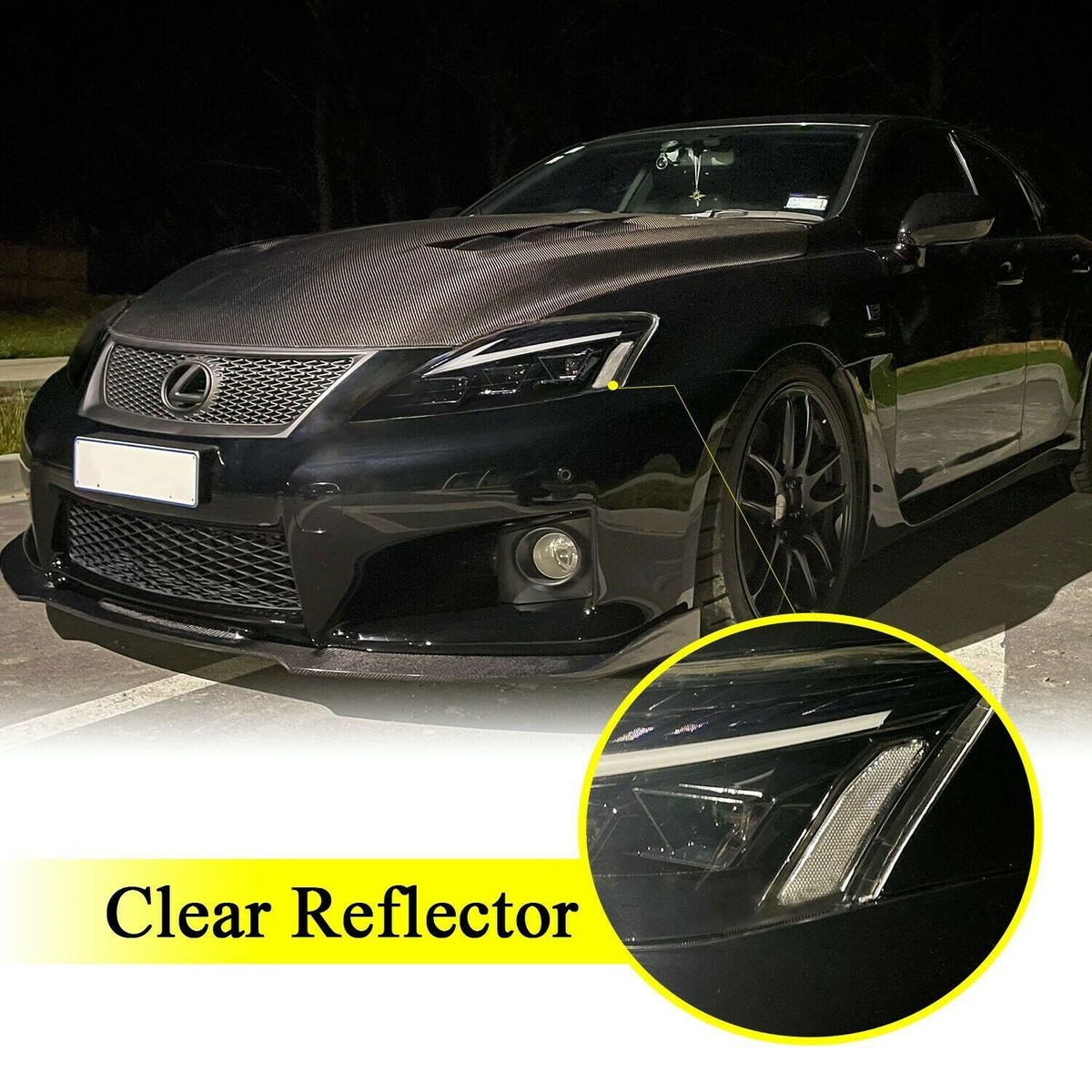 HCMOTIONZ RGB Dazzle Animation LED Headlights For Lexus IS250/350 C/ISF 2006-2013