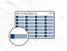 1482-8 Navy Labels Planner Stickers.