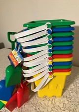 Lot of 13 pc. Plastic Sand Buckets  Shovels Ages 3 6"x6" New W/ Tags