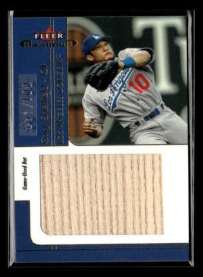 2002 Fleer Maximum Gary Sheffield Coverage Jumbo Bat Relic /100 Dodgers U3102