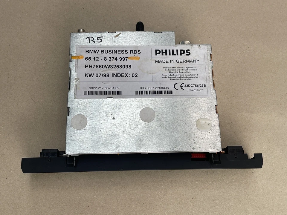 BMW 5er E39 Radio Autoradio Kassette BMW Business RDS 65.12-8374997 Original - Bild 2 von 3