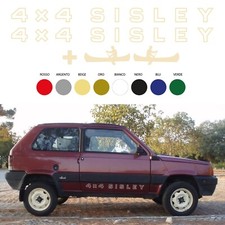 Adesivi Panda 4X4 SISLEY più 2 CANOE scritte per sottoporta stickers sportelli