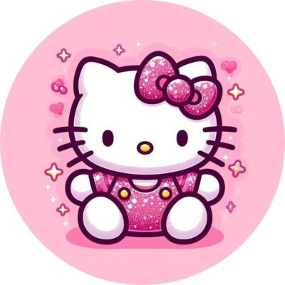 Hello Kitty Essbar  Fabel Mädchen Katzen Tortenaufleger Torte + TEXT