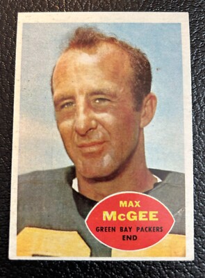 Max McGee 1960 TOPPS card  #55   GREEN BAY PACKERS  EX-MINT
